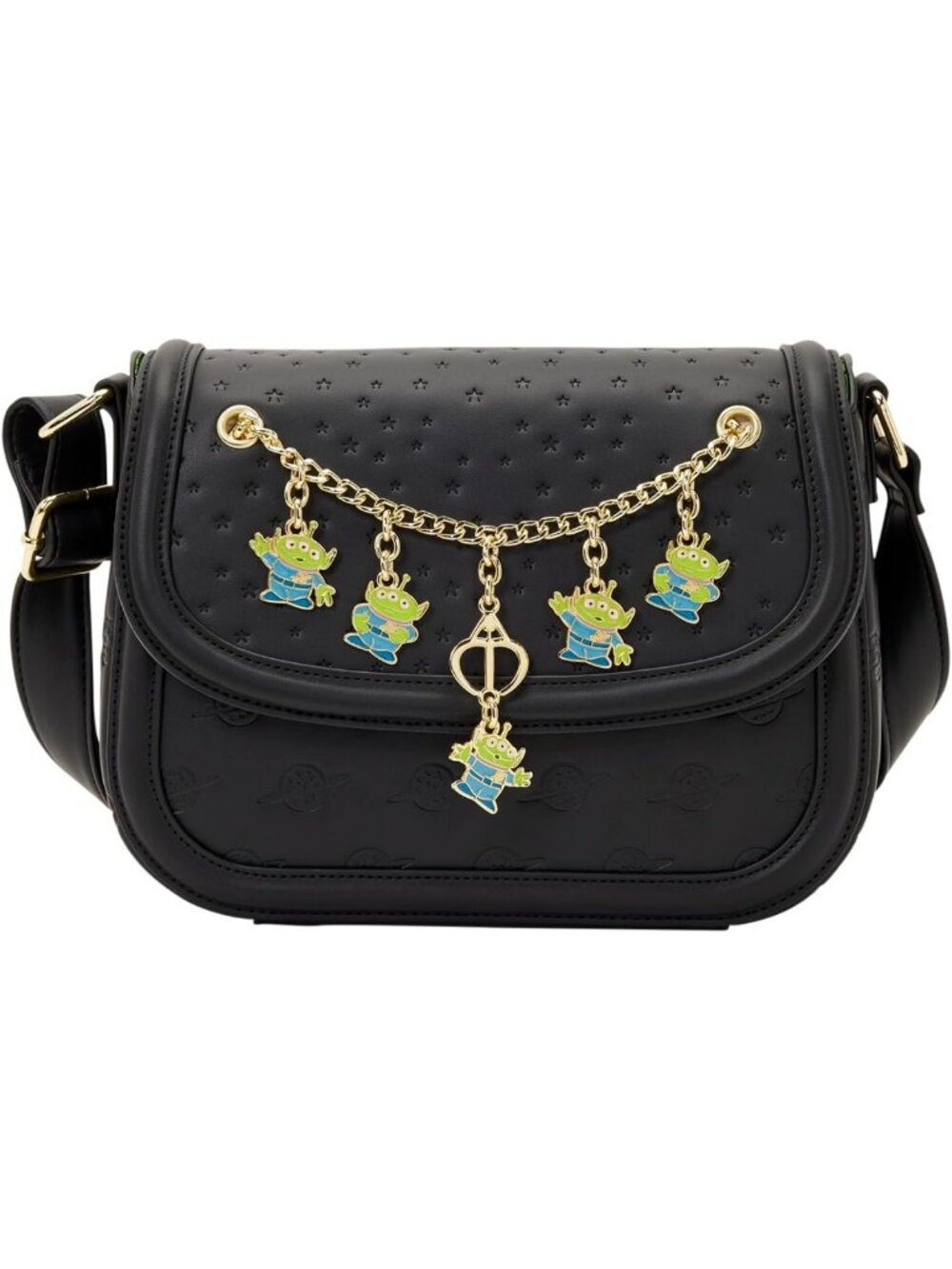 Toy Story 5 Aliens Crossbody Bag with Enamel Charms & Adjustable Strap - Perfect